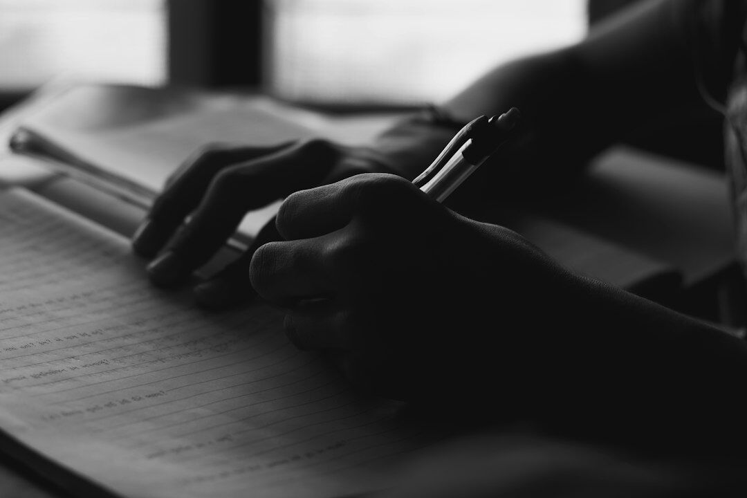 author revising manuscript