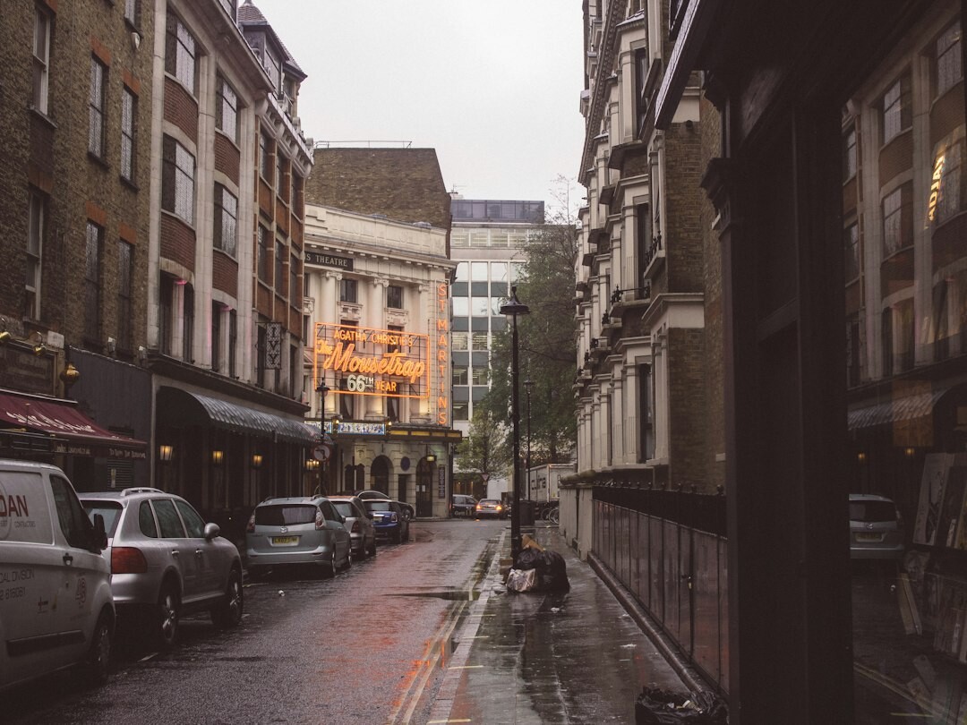 foggy london street
